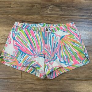Lilly Pulitzer Women’s Size 2 Adie Shorts Resort White Shellabrate Print